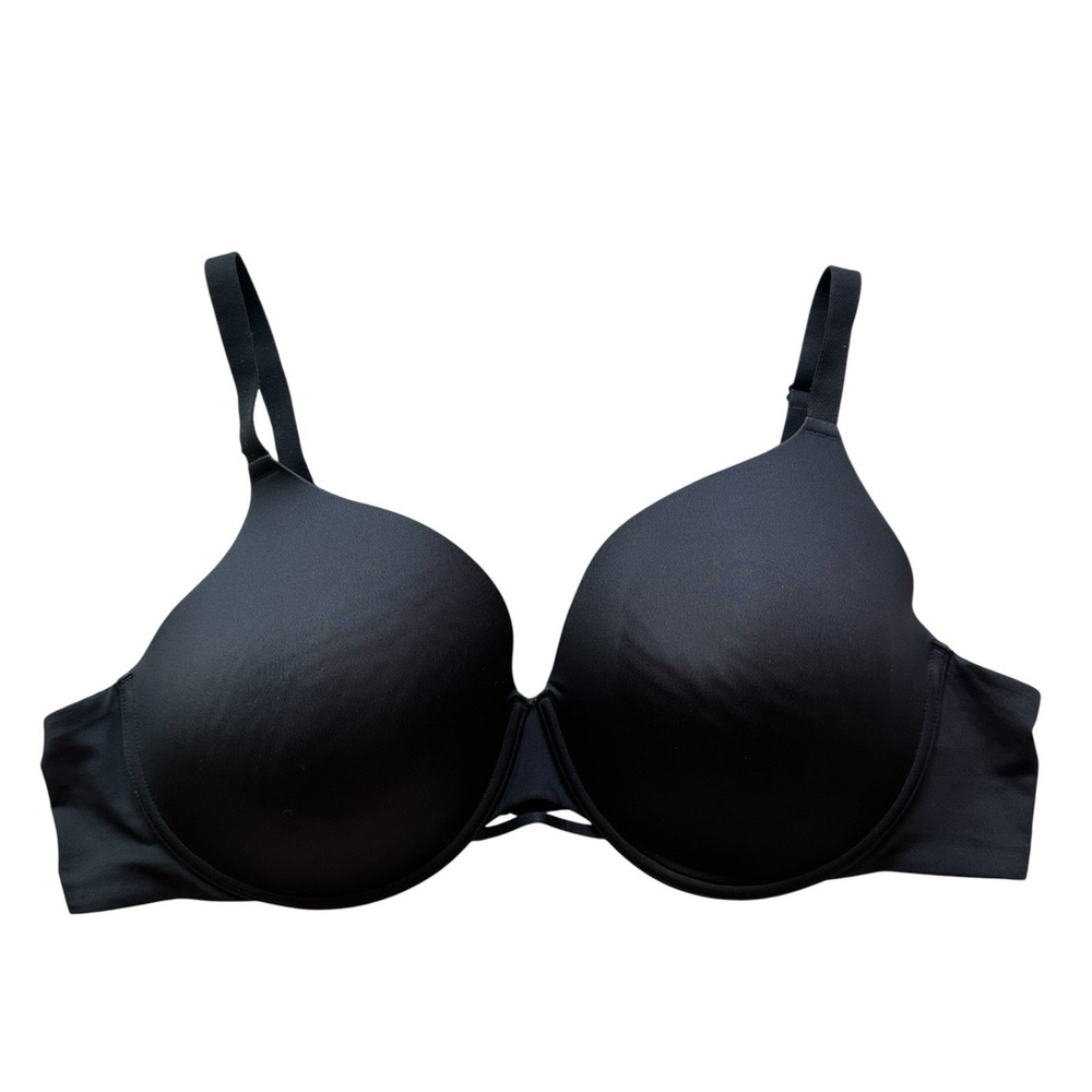 Hanes Black Underwire T-Shirt Bra 3XL Plus Size Everyday Lightly Lined
